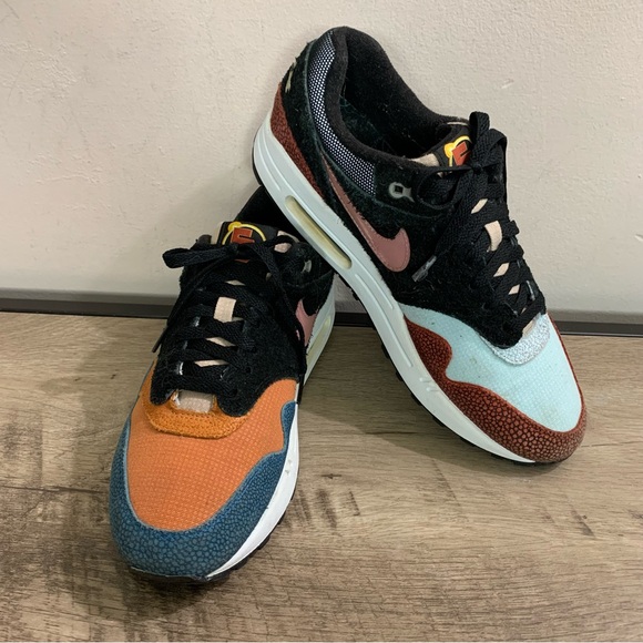 Men's NIKE Colorful DE'AARON FOX x AIR MAX 1 Swipa SNEAKERS Athletic SHOES 9.5 - Picture 3 of 7